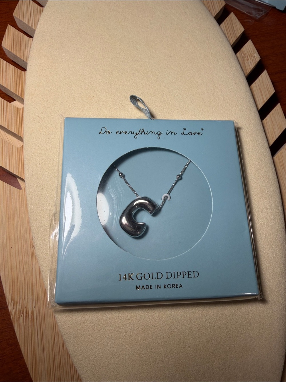 Do everything in Love Silver-Tone 'C' Initial Necklace